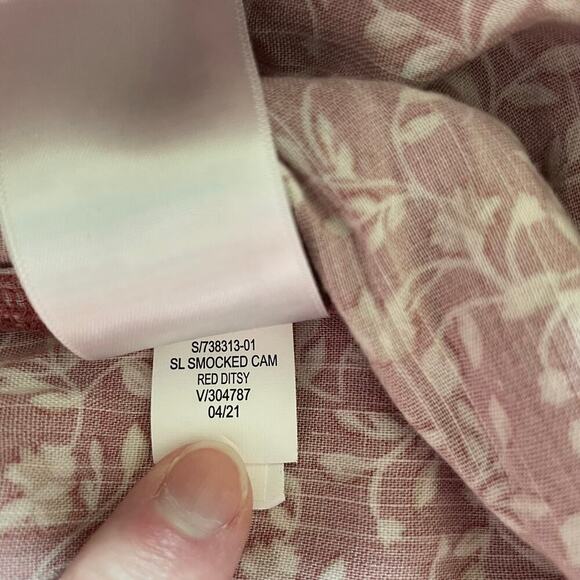 Old Navy Smocked Cami Jumpsuit Ruffled Square Neck Ditsy Floral Print Med - Picture 10 of 13